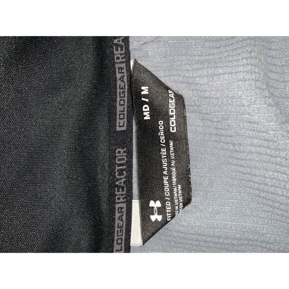 Under Armour Grey 1/4 Zip Pullover Sweatshirt Medium coldgear - Picture 2 of 3